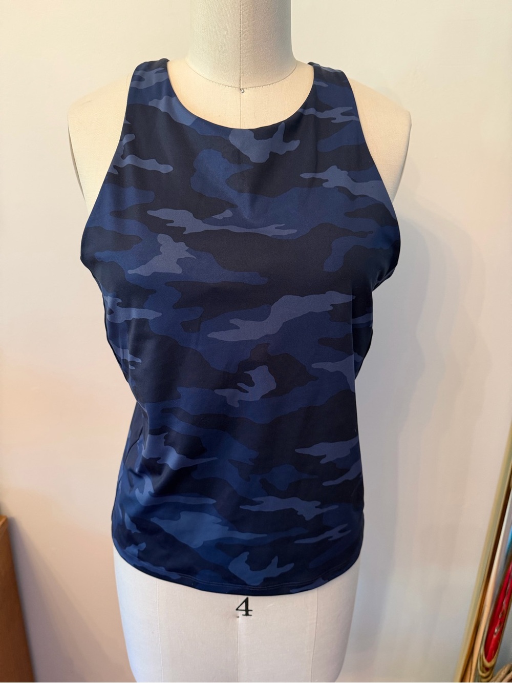 Athleta Blue Camo Tank